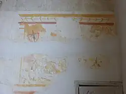 Mural du transept :la légende de Saint-Hubert