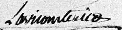 signature de Louis-Charles de Lavicomterie
