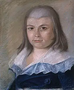 Louis-Joseph Papineau à l'âge de 10 ans, vers 1796-1797 (pastel sur papier vélin, Ottawa, Bibliothèque et Archives Canada)