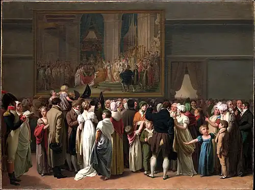 Le Public regardant le Couronnement de David au Louvre (1810), New York, Metropolitan Museum of Art.