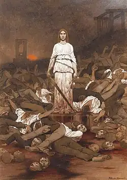 Les morts et les conscrits (vers 1875).