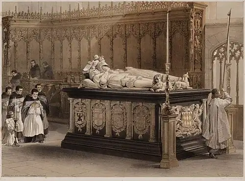 Monument funéraire d'Antoine&nbsp;Ier de Lalaing et d'Elisabeth de Culemborg, sculpté par Jean Mone, dans l’église Sainte-Catherine de Hoogastraten.