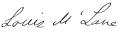 Signature de Louis McLane