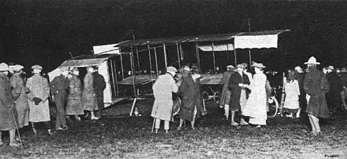 Le Farman III de Claude Grahame-White à Lichfield, avril 1910.