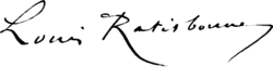 signature de Louis Ratisbonne
