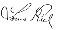 Signature de Louis Riel