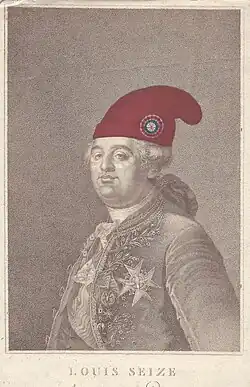 Louis&nbsp;XVI, coiffé d'un bonnet phrygien, 20 juin 1792.