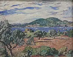 La baie d'Anthéor par Louis Valtat, vers 1906.