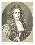 Louis de Durfort (1641-1709), « lieutenant-general, colonel of His Majesty's Own Troop of Horse Guards, lord-lieutenant of Kent », capitaine des gardes du corps du roi Jacques II, général, grand chambellan de la reine douairière
