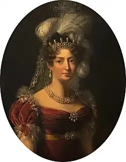 Portrait de la duchesse d'Angoulême par Louise Bouteiller.
