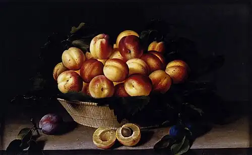 Panier d'abricots (1634),musée du Louvre, Paris.