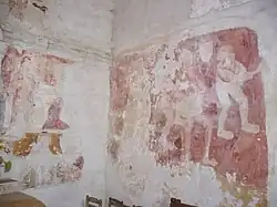 Vue générale des fresques de l'église.