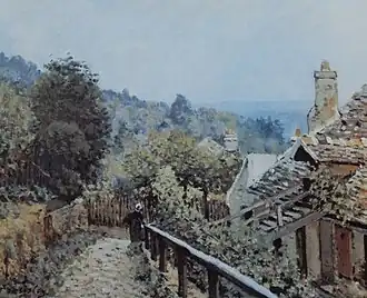 Ferme de la mi-côte, par Alfred Sisley.