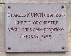 photo : plaque commémorative