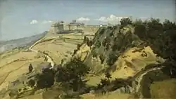 Volterra, la citadelleCamille Corot, 1834Musée du Louvre.