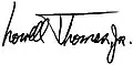 Signature de Lowell Thomas, Jr.