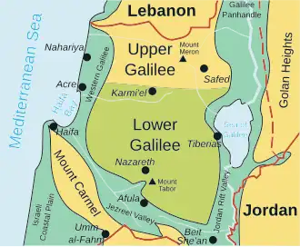 Les ma'abarot sont situées pour partie dans le massif montagneux de Galilée, frontalier du Liban, du Golan (syrien dans les années 1950) et de la Jordanie