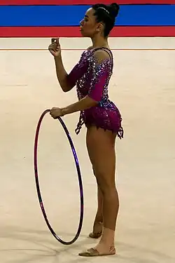 Description de l'image Luana Gomes 2024 Sofia World Cup Hoop QF 1.jpg.