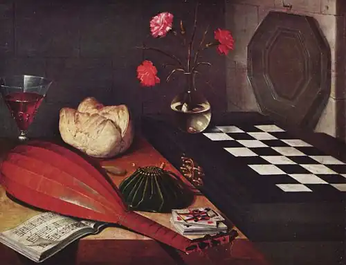 Nature morte à l'échiquier, Lubin Baugin.