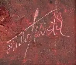 signature de Lubo Kristek