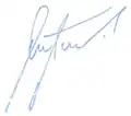 Signature de Lubomír Metnar