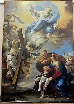 La Sainte Famille a la vision des symboles de la Passion, 1660, musée de Capodimonte, Naples.