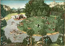 Chasse au cerf de l'électeur Frédéric le Sage1529, Vienne