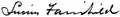 Signature de Lucius Fairchild