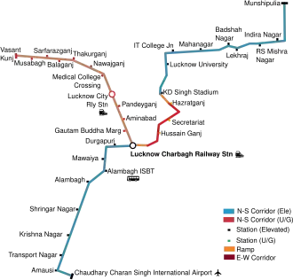 Image illustrative de l’article Métro de Lucknow