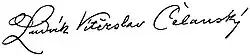 signature de Ludvík Čelanský