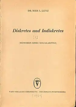 Une couverture de livre en allemand.