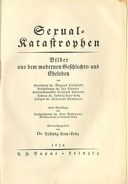 Une couverture de livre en allemand.