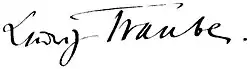 signature de Ludwig Traube (médecin)