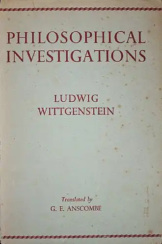 Page de garde d'un ouvrage usagé, aux inscriptions en majuscules rouges sur fond blanc.