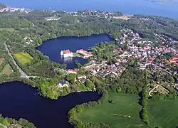 Vue aérienne de Glücksburg