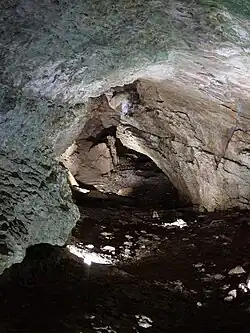 Le fond de la grotte.