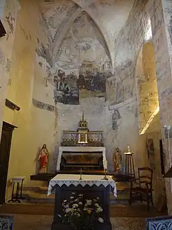 Peintures murales du chœur.