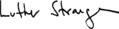Signature de Luther Strange