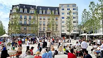 La place de Paris en juin 2019.