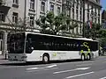 Un autobus de 15&nbsp;m de long Mercedes-Benz Citaro L de Sales-Lentz à Luxembourg.