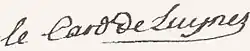signature de Paul d'Albert de Luynes