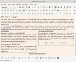 Description de l'image LyX 2.3.6 - toolbars multiscript biblatex equation miniboxes - Fedora Linux 2021-01.png.