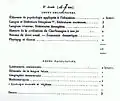 Enseignements et horaires de 5e&nbsp;année en 1882.