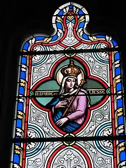 Le vitrail de l'église en 2007.