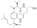 Structure moléculaire de la lyngbiatoxine