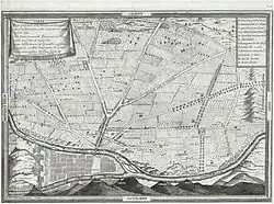 Plan gravé d’un territoire.