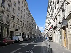 La rue du Président-Édouard-Herriot depuis la rue Ferrandière.