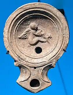 Lampe à huile, atelier de la Butte Ier siècle.