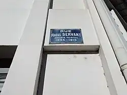 Plaque de rue à Lyon.