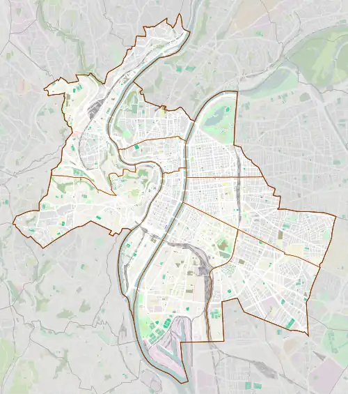 Voir sur la carte administrative de la zone Lyon